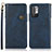 Custodia Portafoglio In Pelle Cover con Supporto K09Z per Xiaomi Redmi Note 10T 5G Blu