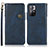 Custodia Portafoglio In Pelle Cover con Supporto K09Z per Xiaomi Redmi Note 11 5G Blu