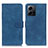 Custodia Portafoglio In Pelle Cover con Supporto K09Z per Xiaomi Redmi Note 12 4G Blu