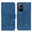 Custodia Portafoglio In Pelle Cover con Supporto K09Z per Xiaomi Redmi Note 12S Blu