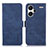 Custodia Portafoglio In Pelle Cover con Supporto K09Z per Xiaomi Redmi Note 13 Pro+ Plus 5G Blu