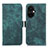 Custodia Portafoglio In Pelle Cover con Supporto K10Z per OnePlus Nord CE 3 5G Verde