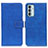 Custodia Portafoglio In Pelle Cover con Supporto KZ07 per Samsung Galaxy M23 5G Blu