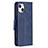 Custodia Portafoglio In Pelle Cover con Supporto L01 per Apple iPhone 13 Blu