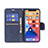 Custodia Portafoglio In Pelle Cover con Supporto L01 per Apple iPhone 13 Blu