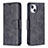 Custodia Portafoglio In Pelle Cover con Supporto L01 per Apple iPhone 13 Nero