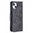 Custodia Portafoglio In Pelle Cover con Supporto L01 per Apple iPhone 13 Nero