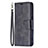 Custodia Portafoglio In Pelle Cover con Supporto L01 per Apple iPhone 14 Plus Nero