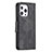 Custodia Portafoglio In Pelle Cover con Supporto L01 per Apple iPhone 14 Pro Max Nero