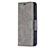 Custodia Portafoglio In Pelle Cover con Supporto L01 per Apple iPhone 15 Grigio