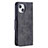 Custodia Portafoglio In Pelle Cover con Supporto L01 per Apple iPhone 15 Nero