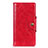 Custodia Portafoglio In Pelle Cover con Supporto L01 per Huawei Enjoy 10S Rosso