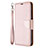 Custodia Portafoglio In Pelle Cover con Supporto L01 per Huawei P40 Lite E Oro Rosa