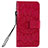 Custodia Portafoglio In Pelle Cover con Supporto L01 per Nokia 2.3 Rosso