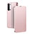 Custodia Portafoglio In Pelle Cover con Supporto L01 per Oppo F15 Oro Rosa