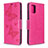 Custodia Portafoglio In Pelle Cover con Supporto L01 per Samsung Galaxy A51 5G Rosa Caldo