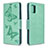 Custodia Portafoglio In Pelle Cover con Supporto L01 per Samsung Galaxy A51 5G Verde