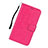 Custodia Portafoglio In Pelle Cover con Supporto L01 per Samsung Galaxy A91 Rosa Caldo