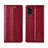 Custodia Portafoglio In Pelle Cover con Supporto L01 per Samsung Galaxy M51 Rosso Rosa