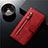 Custodia Portafoglio In Pelle Cover con Supporto L01 per Samsung Galaxy S20 5G Rosso