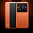 Custodia Portafoglio In Pelle Cover con Supporto L01 per Vivo X80 Pro 5G Arancione