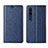 Custodia Portafoglio In Pelle Cover con Supporto L01 per Xiaomi Mi 10 Blu