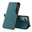 Custodia Portafoglio In Pelle Cover con Supporto L01 per Xiaomi Mi 12X 5G Verde