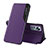 Custodia Portafoglio In Pelle Cover con Supporto L01 per Xiaomi Mi 12X 5G Viola