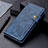 Custodia Portafoglio In Pelle Cover con Supporto L01 per Xiaomi POCO C31 Blu