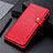 Custodia Portafoglio In Pelle Cover con Supporto L01 per Xiaomi POCO C31 Rosso