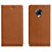 Custodia Portafoglio In Pelle Cover con Supporto L01 per Xiaomi Redmi K30 Pro Zoom Arancione