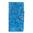 Custodia Portafoglio In Pelle Cover con Supporto L01 per Xiaomi Redmi Note 9 Pro Cielo Blu