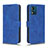 Custodia Portafoglio In Pelle Cover con Supporto L01Z per Motorola Moto E13 Blu