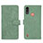 Custodia Portafoglio In Pelle Cover con Supporto L01Z per Motorola Moto E7 Power Verde