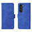 Custodia Portafoglio In Pelle Cover con Supporto L01Z per Motorola Moto Edge S30 5G Blu