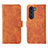 Custodia Portafoglio In Pelle Cover con Supporto L01Z per Motorola Moto G200 5G Marrone