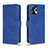 Custodia Portafoglio In Pelle Cover con Supporto L01Z per Motorola Moto G23 Blu