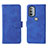 Custodia Portafoglio In Pelle Cover con Supporto L01Z per Motorola Moto G31 Blu