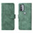 Custodia Portafoglio In Pelle Cover con Supporto L01Z per Motorola Moto G31 Verde