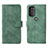 Custodia Portafoglio In Pelle Cover con Supporto L01Z per Motorola Moto G71 5G Verde