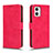 Custodia Portafoglio In Pelle Cover con Supporto L01Z per Motorola Moto G73 5G Rosa Caldo