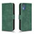 Custodia Portafoglio In Pelle Cover con Supporto L01Z per Nokia C02 Verde