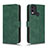 Custodia Portafoglio In Pelle Cover con Supporto L01Z per Nokia C22 Verde