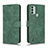 Custodia Portafoglio In Pelle Cover con Supporto L01Z per Nokia C31 Verde