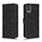 Custodia Portafoglio In Pelle Cover con Supporto L01Z per Nokia C32 Nero