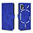 Custodia Portafoglio In Pelle Cover con Supporto L01Z per Nothing Phone 1 Blu