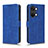 Custodia Portafoglio In Pelle Cover con Supporto L01Z per OnePlus Ace 2V 5G Blu