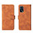 Custodia Portafoglio In Pelle Cover con Supporto L01Z per Oppo A16s Marrone