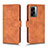 Custodia Portafoglio In Pelle Cover con Supporto L01Z per Oppo A77 5G Marrone