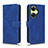 Custodia Portafoglio In Pelle Cover con Supporto L01Z per Oppo K11x 5G Blu